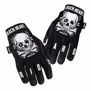 Moto rukavice W-TEC Black Heart Web Skull Farba čierna, Veľkosť XXL