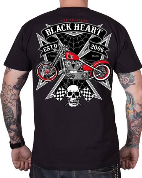 BLACK HEART Tričko BLACK HEART Iron čierna - XL