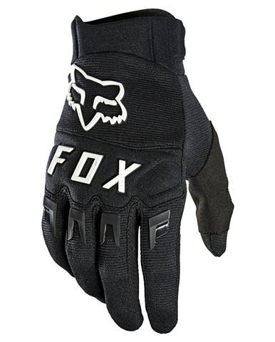 Motokrosové rukavice FOX Dirtpaw Black/White MX22 čierna/biela - S