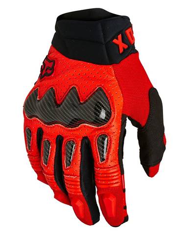 Motokrosové rukavice FOX Bomber Ce Fluo Red MX22 fluo červená - S