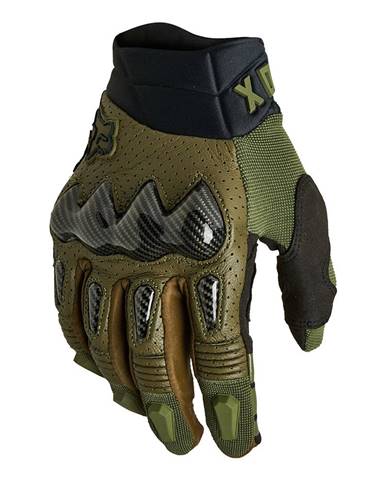 Motokrosové rukavice FOX Bomber Ce Green MX22 zelená - S