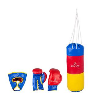 Boxovací set Spartan vrece 1 kg + chránič hlavy + rukavice