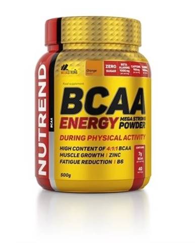 BCAA Energy Mega Strong Powder - Nutrend 500 g Raspberry