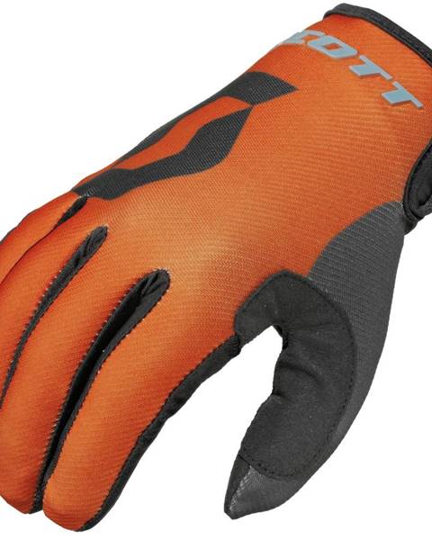 Scott Motokrosové rukavice Scott 350 Track MXVI modro-oranžová - XL