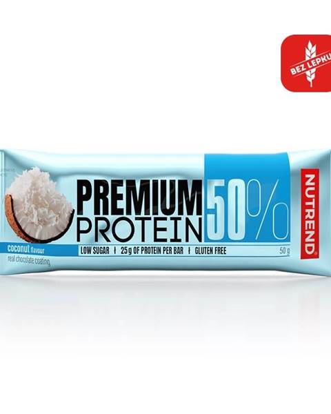 Nutrend Proteínová tyčinka Nutrend Premium Protein 50% Bar 50g cookies+cream