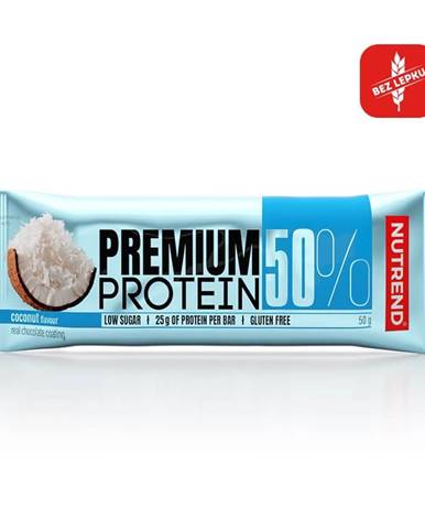 Proteínová tyčinka Nutrend Premium Protein 50% Bar 50g cookies+cream