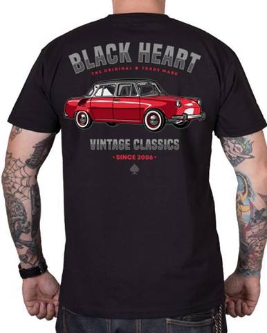 Tričko BLACK HEART MB čierna - M