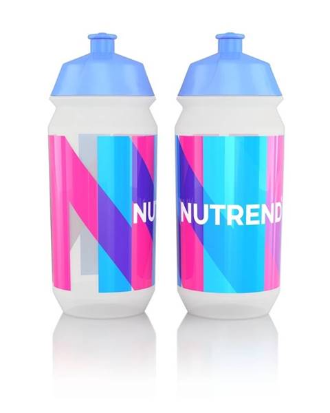 Nutrend Športová fľaša Nutrend Tacx Bidon 2019 500 ml biela s modroružovou potlačou