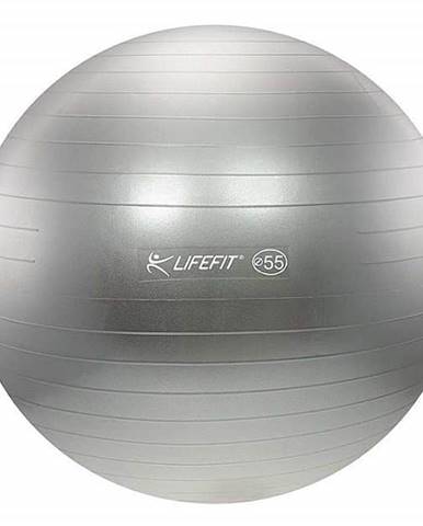 Gymnastický míč LIFEFIT ANTI-BURST 55 cm, stříbrný